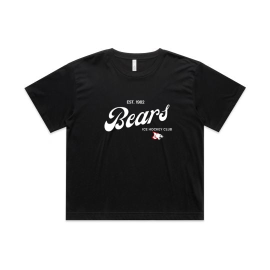 Women's Crop Tee | Vintage | Black