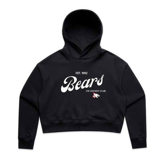 Women's Relax Crop Hood | Vintage | Black