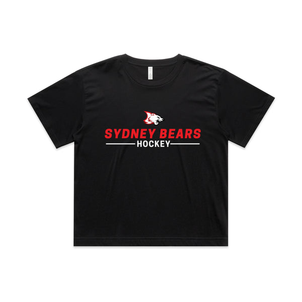 Women's Crop Tee | Head x Heart | Black